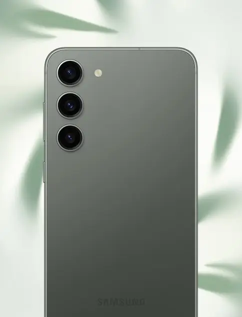 Galaxy S23 in Green, from the back